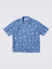Disney in Blue Cotton Linen Shirt - Image 3