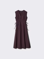 Cotton Gathered Dress - Image 3