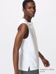 AIRism Cotton T-Shirt | Sleeveless - Image 2