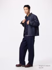 Zip-Up Short Blouson | Denim - Image 2