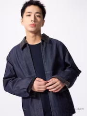 Zip-Up Short Blouson | Denim